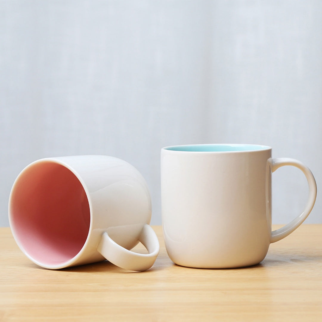 Ceravor Pastel Interior Ceramic Coffee Mug - 360ml