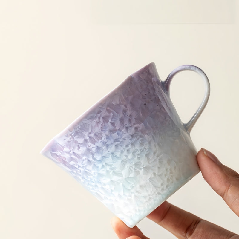 Ceravor Gradient Purple Crystalline Glaze Ceramic Coffee Cup