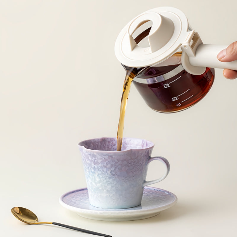 Ceravor Gradient Purple Crystalline Glaze Ceramic Coffee Cup