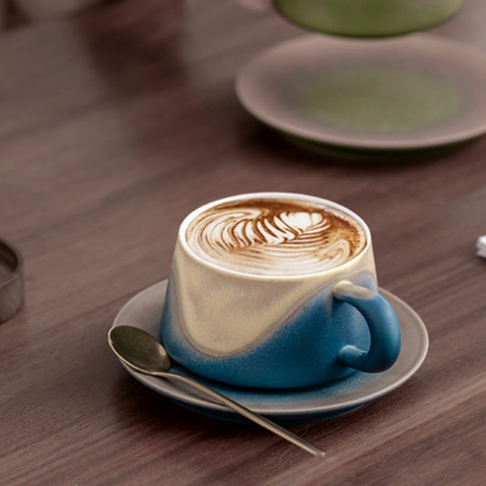 Close-up of dual-tone glaze texture on Ceravor ceramic cup