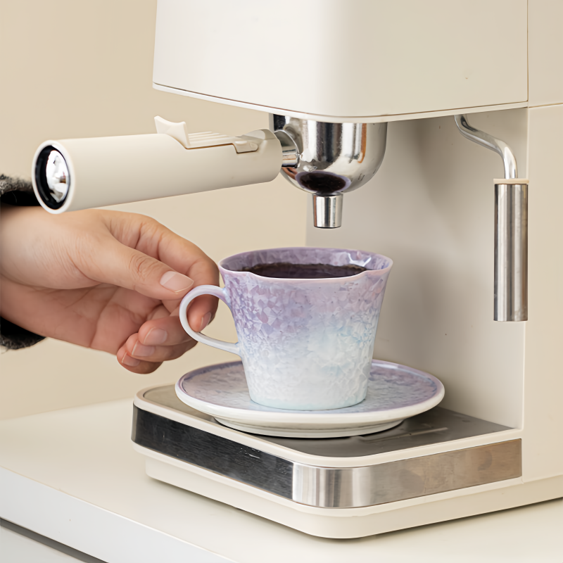 Ceravor Gradient Purple Crystalline Glaze Ceramic Coffee Cup