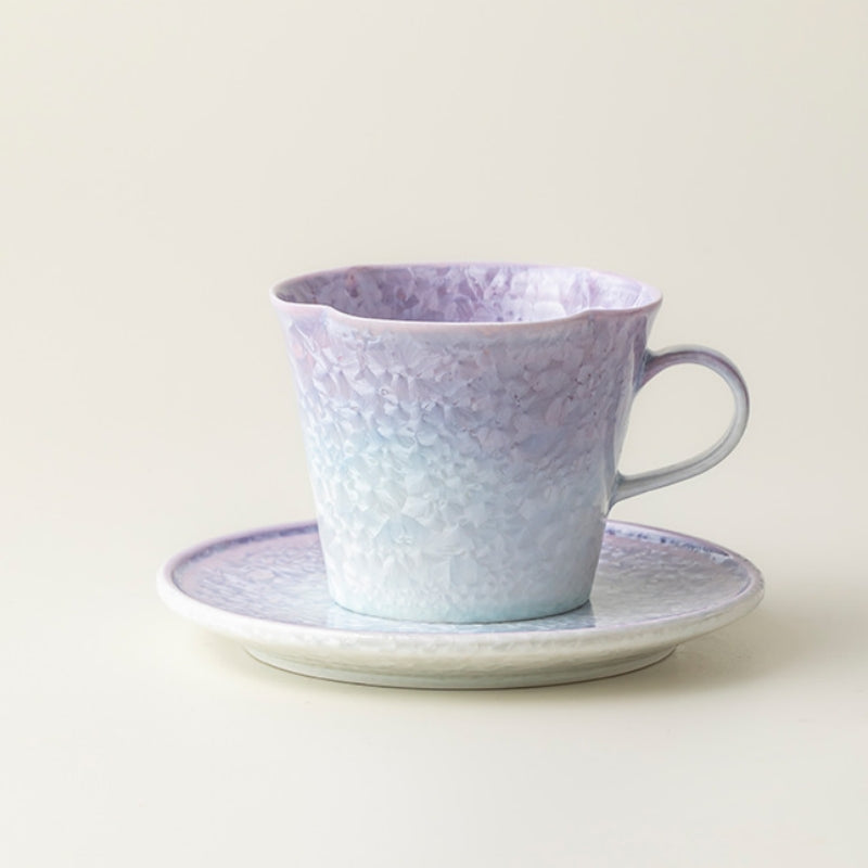 Ceravor Gradient Purple Crystalline Glaze Ceramic Coffee Cup