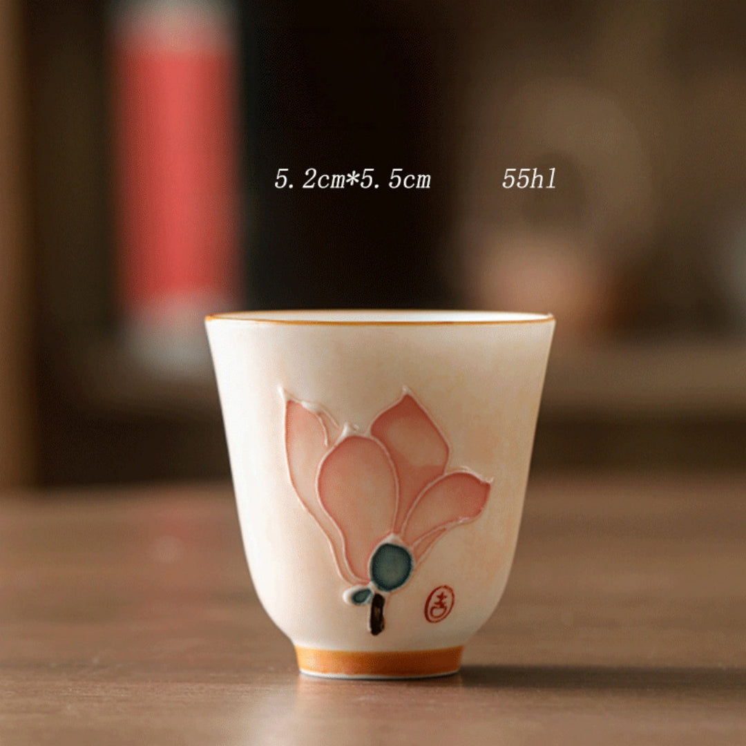 Interior view of the Ceravor ceramic aroma teacup showing smooth glaze